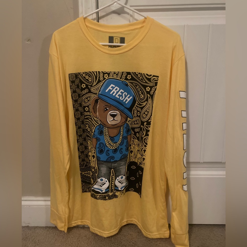 Yellow Long Sleeve Shirt Fresh Size Large Men’s